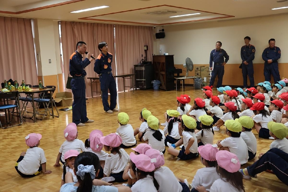 手持ち花火の遊び方講習会を行いました
